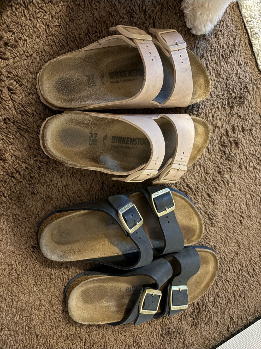 Birkenstock' Arizona Sandals - Pink and Black